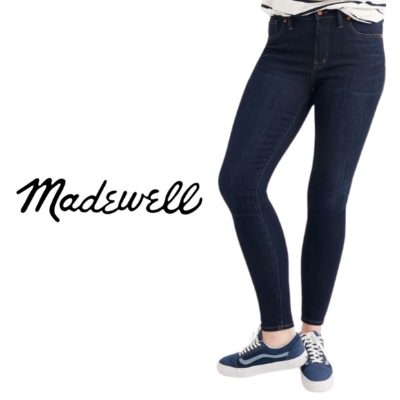 Madewell 9" Mid-Rise Skinny Jeans in Larkspur Wash: TENCEL™ Denim Edition - 25 - Picture 1 of 16